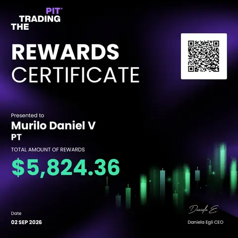 Certificado de saque emitido pela mesa The Trading Pit, no valor de US$ 5.824,36, em 02/09/2026.